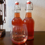 Cranberry mead aged on rum-soaked oak cubes